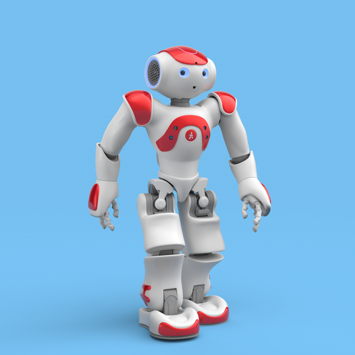 NAO als fertig gestaltetes 3D-Modell