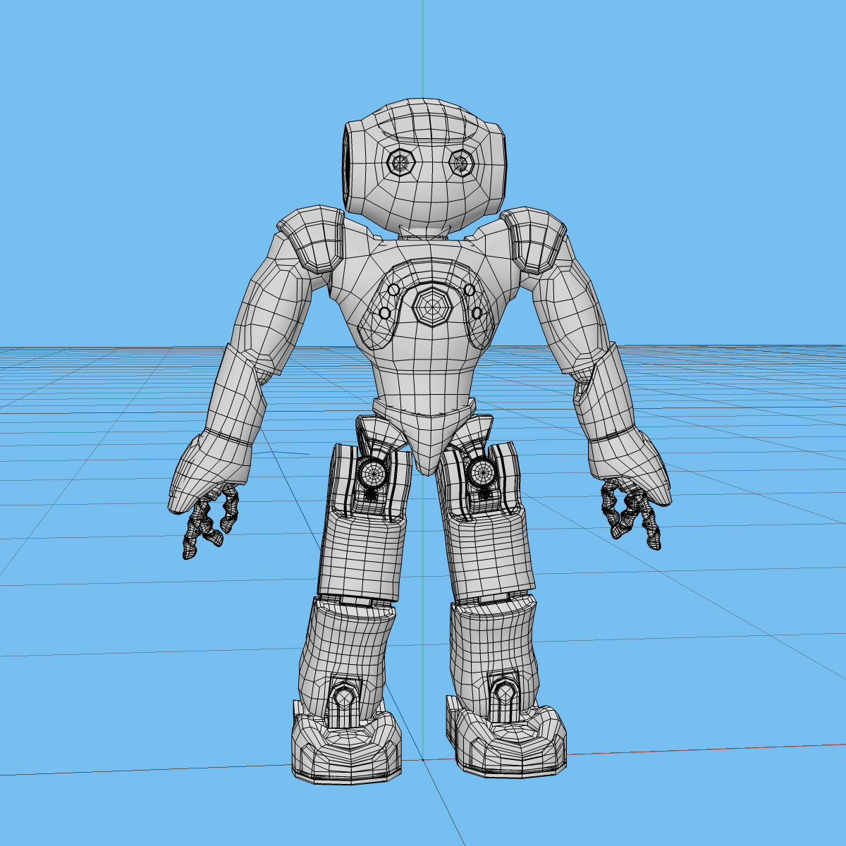Drahtgitter des NAO-Modells